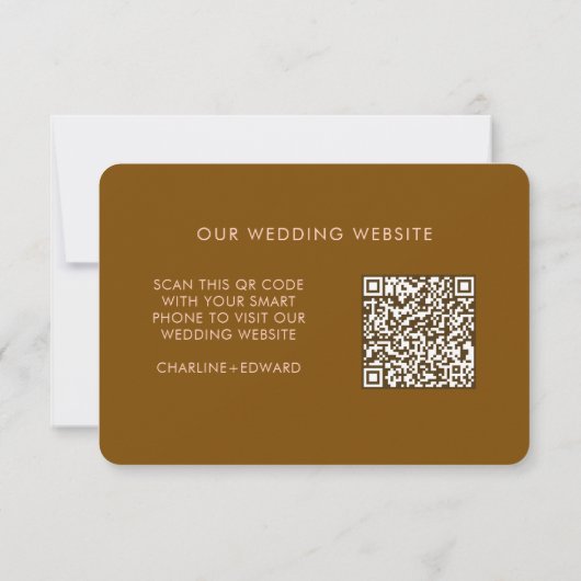 Minimalist Elegant | RSVP & QR Website (裏面)