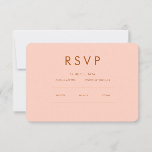 Minimalist Elegant | RSVP & QR Website (正面)