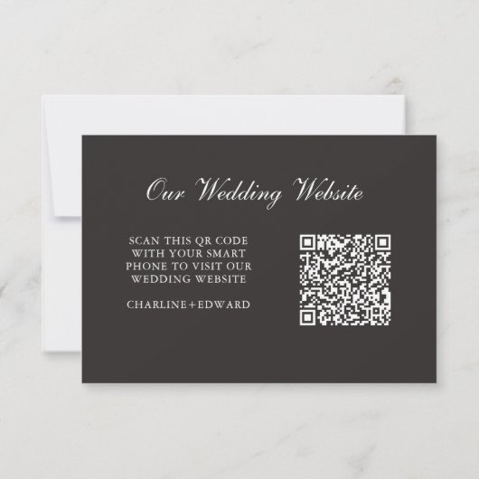 Minimalist Elegant | RSVP & QR Website (裏面)