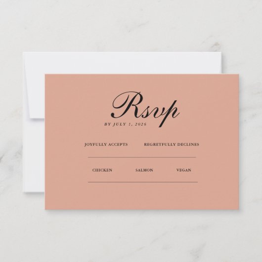 Minimalist Elegant | RSVP & QR Website (正面)