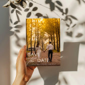 Minimalist Elegant Save the Date 招待状