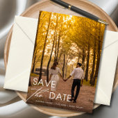 Minimalist Elegant Save the Date 招待状
