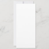 Minimalist Elegant Script Black and White Photo セーブザデート (裏面)