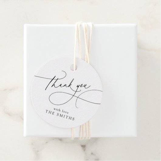 Minimalist Elegant Script Thank You  フェイバータグ (インサイチュ)