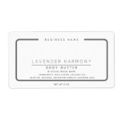 Minimalist elegant simple modern wraparound  ラベル (正面)