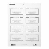 Minimalist elegant simple modern wraparound  ラベル (フルシート)