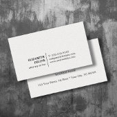 Minimalist Elegant Texture White Attorney at law 名刺