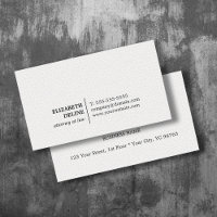 Minimalist Elegant Texture White Attorney at law