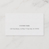 Minimalist Elegant Texture White Attorney at law 名刺 (裏面)