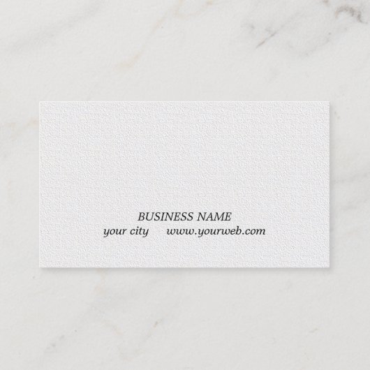 Minimalist Elegant Texture White Black QR Code 名刺 (裏面)