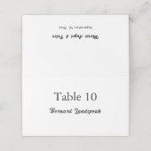 Minimalist Elegant Typography, Custom Guest Name プレイスカード (外部開封)