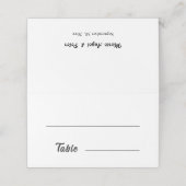 Minimalist Elegant Typography | Fill-In Wedding プレイスカード (外部開封)