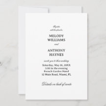 Minimalist Elegant Wedding Design