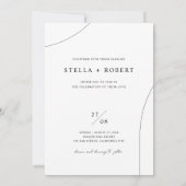 Minimalist Elegant Wedding Photo 招待状 (裏面)