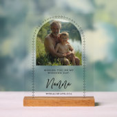 Minimalist Elegant Wedding Photo Tribute Memorial  アクリルサイン (ニュートラル)