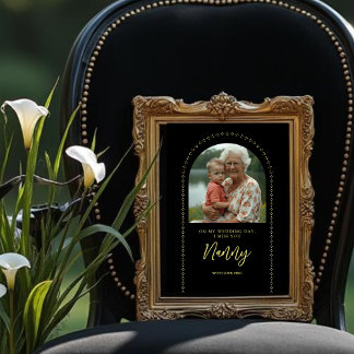 Minimalist Elegant Wedding Photo Tribute Memorial フォトプリント