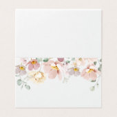 Minimalist elegant wildflowers wedding place cards (外部フラット)