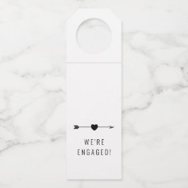 Minimalist | Engagement | Black Bottle Hanger Tag ボトルネックタグ