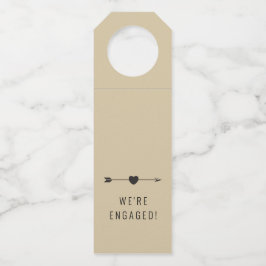 Minimalist | Engagement Champagne | Bottle Hanger ボトルネックタグ