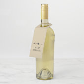 Minimalist | Engagement Champagne | Bottle Hanger ボトルネックタグ (アングル)