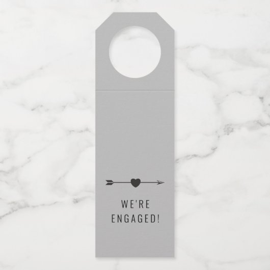 Minimalist | Engagement Dove Gray | Bottle Hanger ボトルネックタグ (正面)