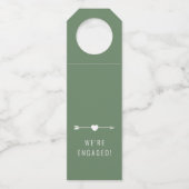 Minimalist | Engagement | Green Bottle Hanger ボトルネックタグ (正面)