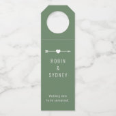 Minimalist | Engagement | Green Bottle Hanger ボトルネックタグ (裏面)