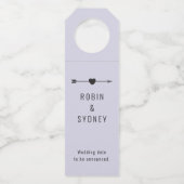 Minimalist | Engagement Lilac | Bottle Hanger ボトルネックタグ (裏面)