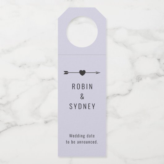 Minimalist | Engagement Lilac | Bottle Hanger ボトルネックタグ (裏面)