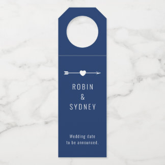 Minimalist | Engagement | Navy Bottle Hanger ボトルネックタグ