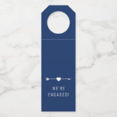 Minimalist | Engagement | Navy Bottle Hanger ボトルネックタグ (正面)
