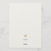 Minimalist Engagement Party Invitation 招待状 (裏面)