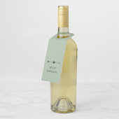 Minimalist | Engagement Seafoam | Bottle Hanger ボトルネックタグ (アングル)