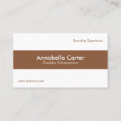 Minimalist Entrepreneur Professional Beige White 名刺 (裏面)