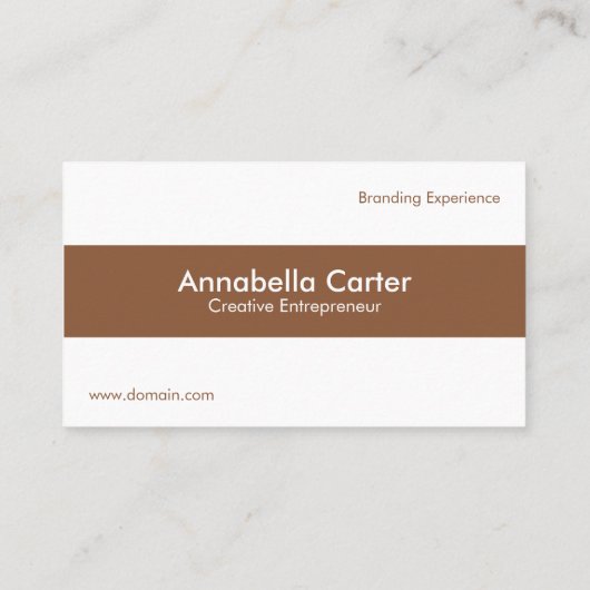 Minimalist Entrepreneur Professional Beige White 名刺 (裏面)