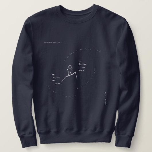 Minimalist Entrepreneur Sweatshirt Gear スウェットシャツ (デザイン正面)