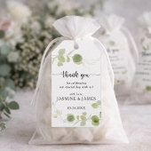 Minimalist Eucalyptus Botanical Wedding Thank You  ギフトタグ