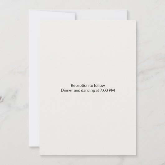 Minimalist Eucalyptus Greenery Wedding Invitation カード (裏面)