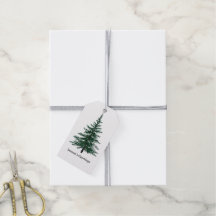 Minimalist Evergreen Tree Design Simple Hand-Draw