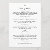 Minimalist Exquisite Floral Black & White Floral プログラム (裏面)