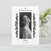 Minimalist Exquisite Floral Black & White Floral プログラム (スタンド正面)