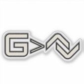 Minimalist Faith Symbol  シール (正面)