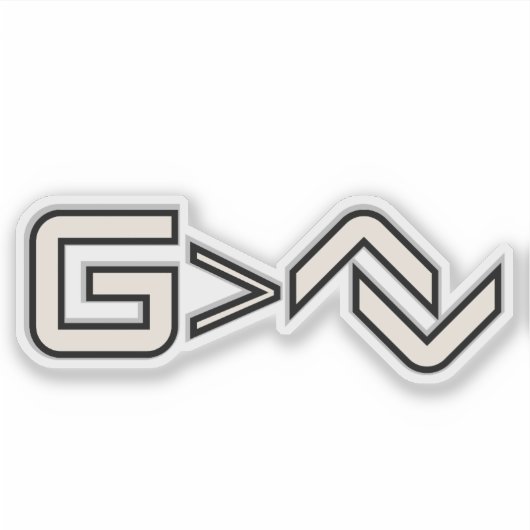 Minimalist Faith Symbol  シール (正面)