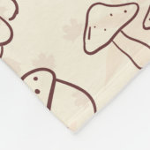 Minimalist Fall Harvest Doodle Fleece Blanket フリースブランケット (角)