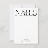 Minimalist False Nails Care Guide & Display Card (正面)