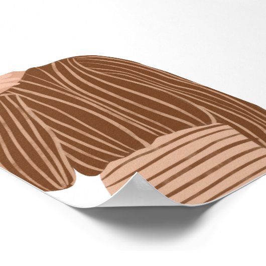 Minimalist Fashion Illustration ポスター (角)