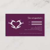 Minimalist Fine Tattoo Artist Elegant Appointment  名刺 (裏面)