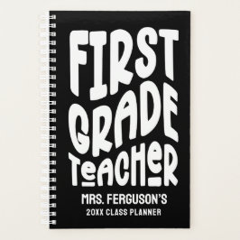 Minimalist First Grade Teacher Text Design  プランナー手帳