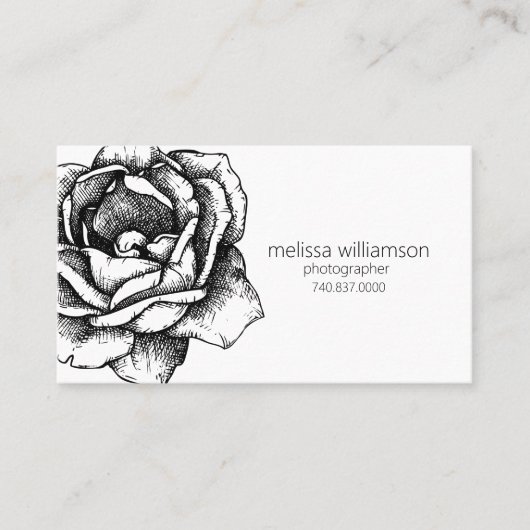 Minimalist Floral 名刺 (正面)