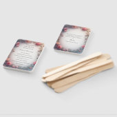 Minimalist Floral Christian Wedding Program ハンドファン (組立なし)